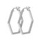 Boucles d'oreilles CLUSE Essentielle Silver Hexagonal Hoop CLJ52004 - PRECIOVS