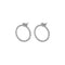 Boucles d'oreilles CLUSE Essentielle Silver Open Circle Embellished Stud CLJ52007 - PRECIOVS