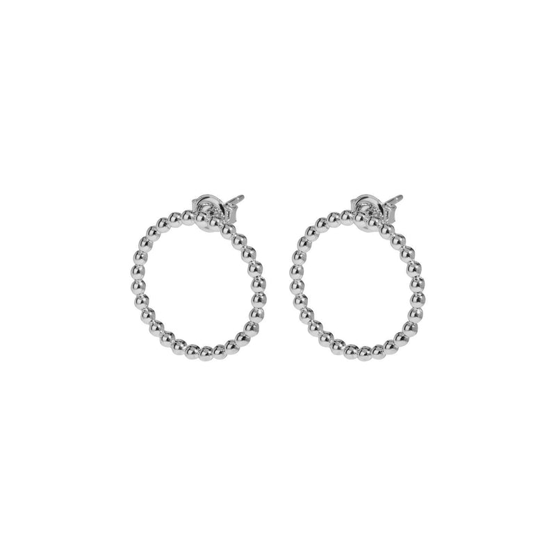 Boucles d'oreilles CLUSE Essentielle Silver Open Circle Embellished Stud CLJ52007 - PRECIOVS