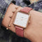 Montre CLUSE La Tétragone Rose Gold White/Soft Berry Alligator CL60020 - PRECIOVS