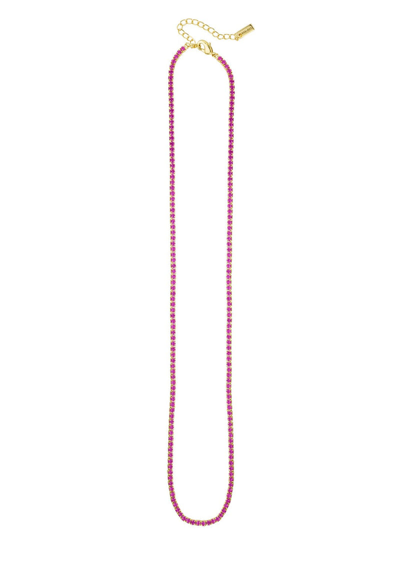 Collier MYA BAY Fuchsia Tennis CO-208.G - PRECIOVS