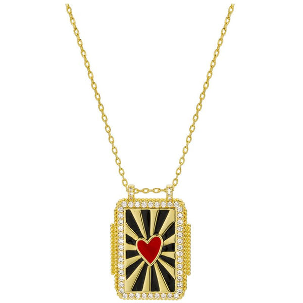 Collier MYA BAY Psychedelic Heart Boheme  CO-234.G