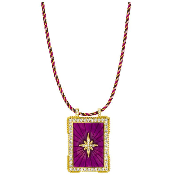 Collier MYA BAY Purple Diwali Boheme  CO-235.G - PRECIOVS