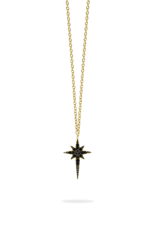 Collier MYA BAY Comète full - Pierres noires CO-27.G - PRECIOVS