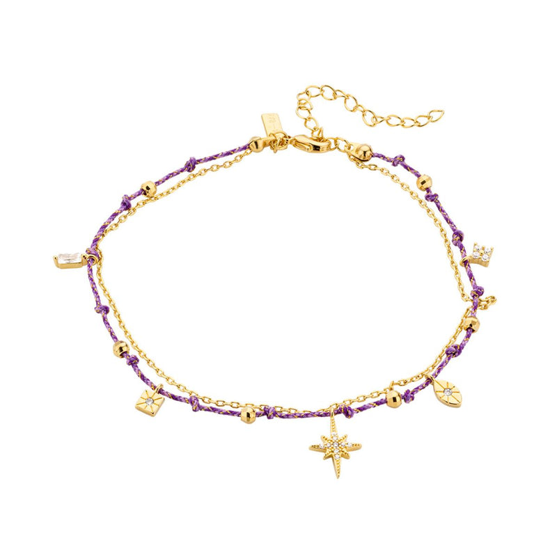 Bracelet de cheville MYA BAY Purple Diwali Gipsy CV-02.G - PRECIOVS