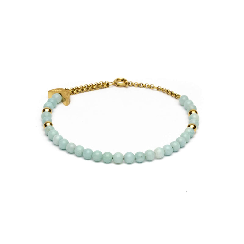 Bracelet Didyma par Gemini Chania Turquoise en pierres naturelles amazonite - PRECIOVS