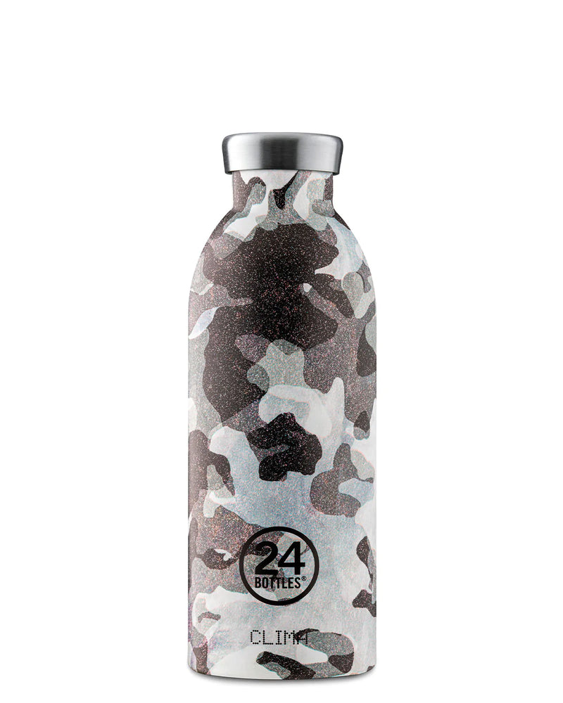 Bouteille réutilisable 24Bottles Clima Bottle Camo Grey 500ml - PRECIOVS