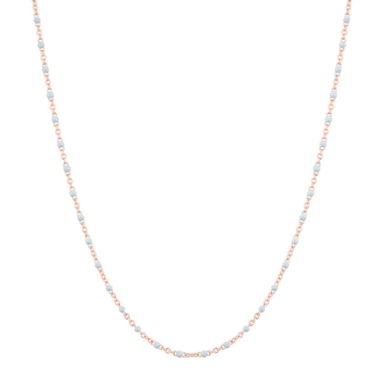 Collier I.Ma.Gi.N Jewels Co enamel white Or Rose - PRECIOVS