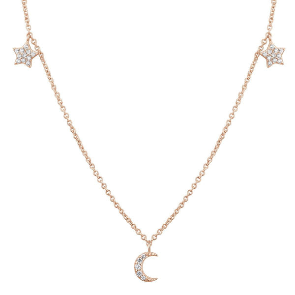 Collier I.Ma.Gi.N Jewels Co galaxy star Rose Gold - PRECIOVS
