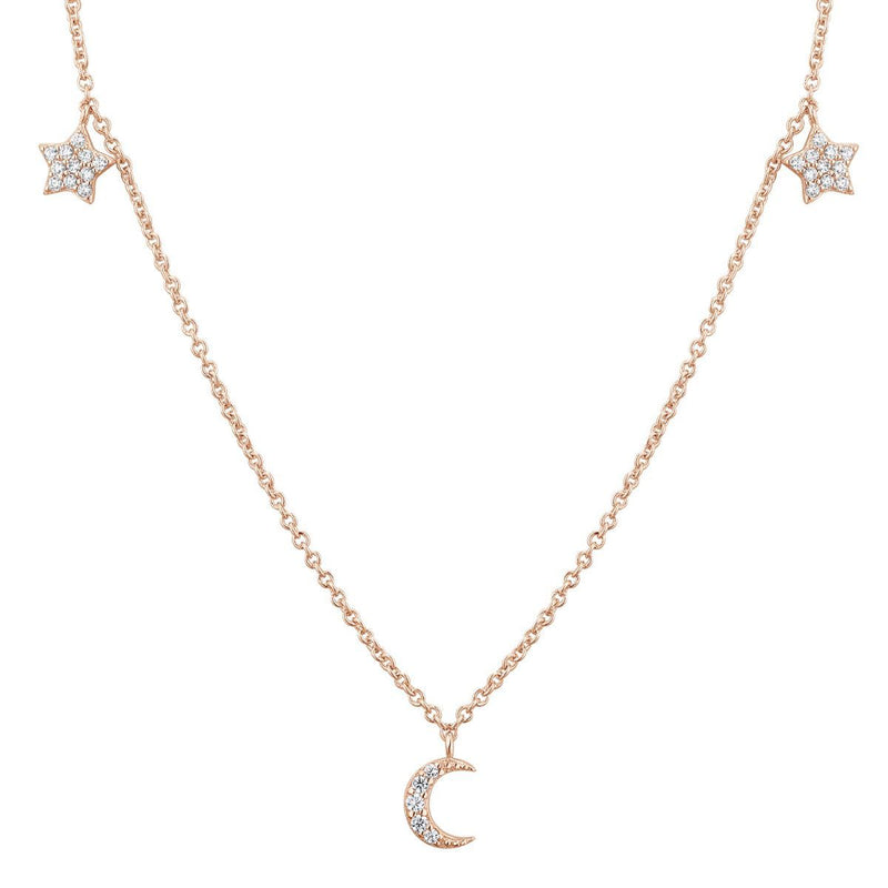 Collier I.Ma.Gi.N Jewels Co galaxy star Rose Gold - PRECIOVS