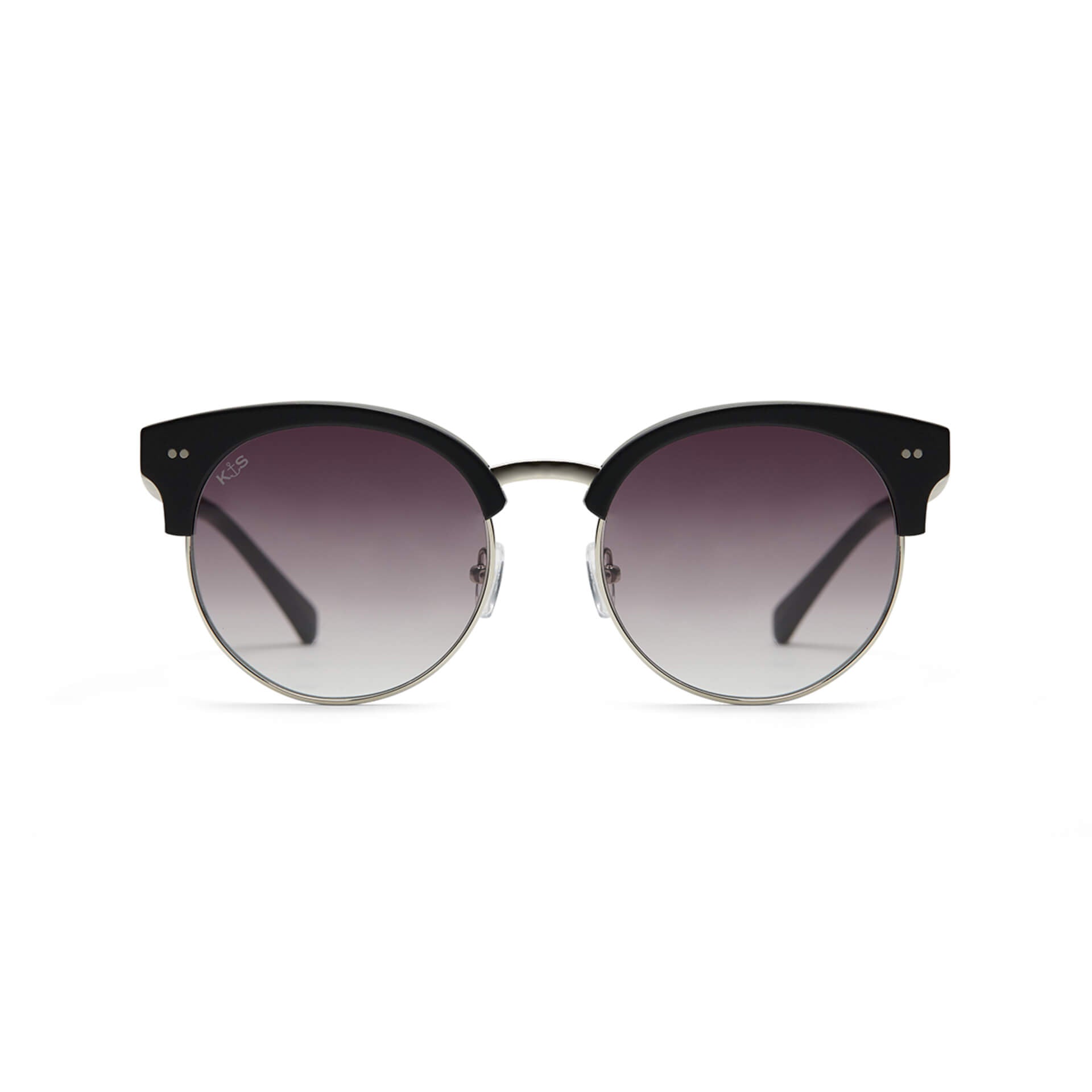 Lunettes de soleil Kapten & Son Capri Matt Black Silver Gradient Black - PRECIOVS