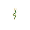 Grigri de boucles d'oreilles MYA BAY Green Little Serpiente EBO-15.G - PRECIOVS