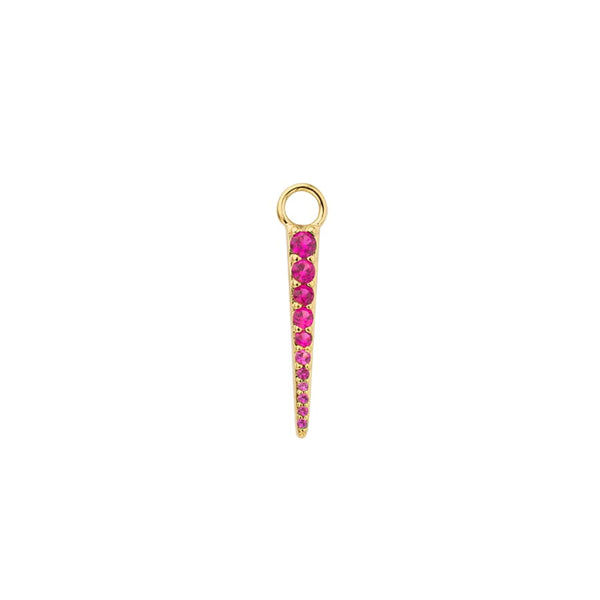 Grigri de boucles d'oreilles MYA BAY Fuchsia Ice Pick EBO-18.G - PRECIOVS