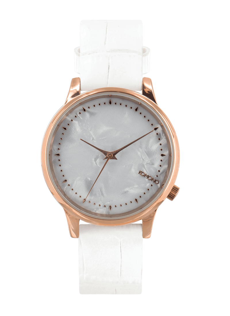 Montre Komono ESTELLE MONTE CARLO WHITE CROC KOM-W2700 - PRECIOVS