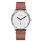 Montre Paul Hewitt Breakwater Line White Acier Inoxydable Bracelet Cuir Mid Brown - PRECIOVS