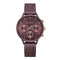 Montre Paul Hewitt Everpulse Line Dark Mauve Sunray IP Dark Mauve Bande Mesh - PRECIOVS