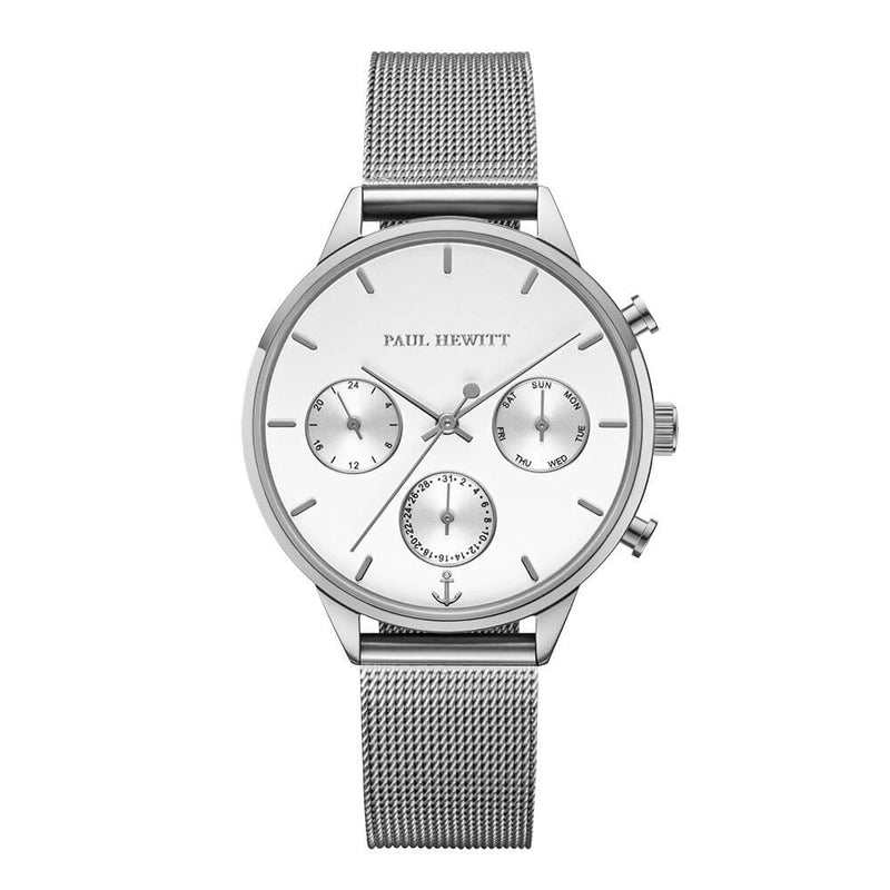 Montre Paul Hewitt Everpulse White Sand Argenté Mesh - PRECIOVS