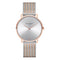 Montre Paul Hewitt Miss Ocean Line Silver Sunray IP Or Rosé Bande Mesh Bicolor - PRECIOVS