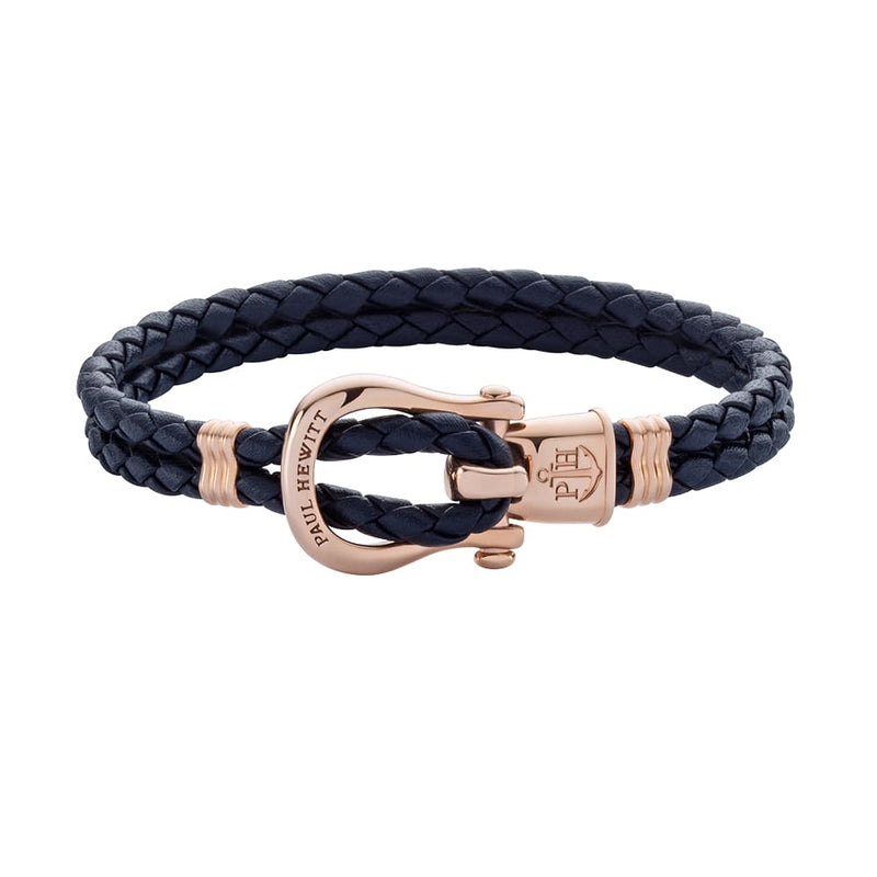 Bracelet Paul Hewitt Ancre PHINITY Or Rosé Bleu Marine - PRECIOVS