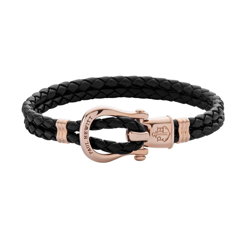 Bracelet Paul Hewitt Ancre PHINITY Or Rosé Noir - PRECIOVS