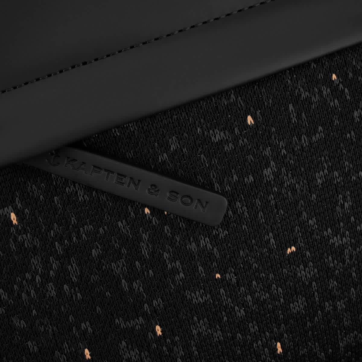 Sac à dos Kapten & Son Fyn Black Tangerine SustainKnit - PRECIOVS