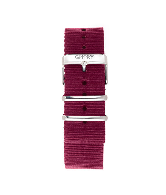 Montre GMTRY The Contour Series Dark Grey Bordeaux (+2ème bracelet au choix) - PRECIOVS