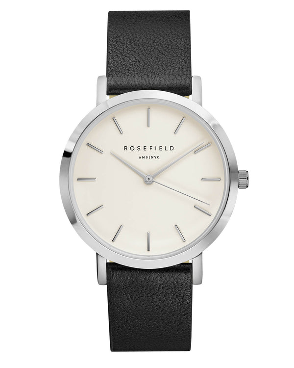 Montre Rosefield The GRAMERCY White Black Silver GWBLS-G33 - PRECIOVS