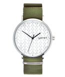 Montre GMTRY The Polygon Series White Vert (+2ème bracelet au choix) - PRECIOVS