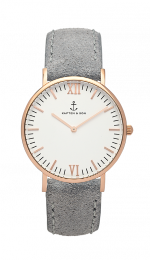 Montre Kapten & Son Grey Vintage Leather - PRECIOVS