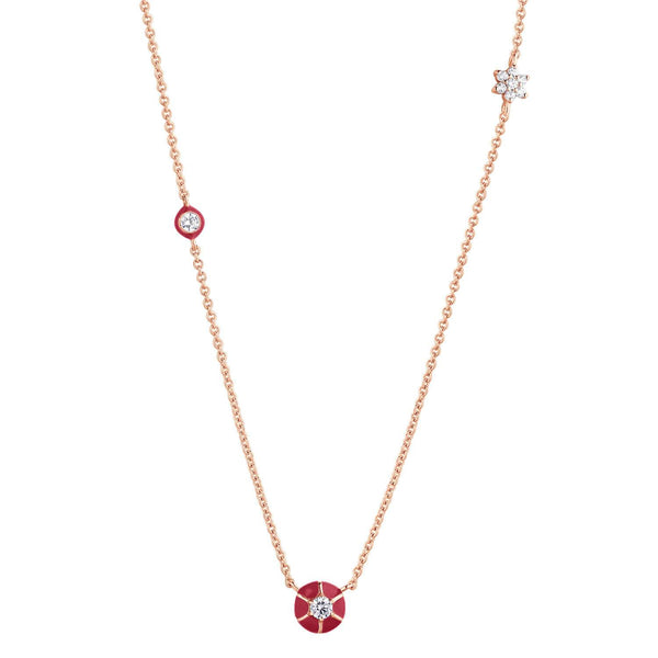 Collier I.Ma.Gi.N Jewels Co joyful bordeaux pink - PRECIOVS