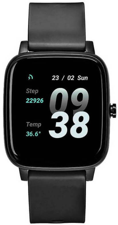 Montre connectée STRAND Smartwatch by Obaku Noir/Noir Silicone BBVB - PRECIOVS