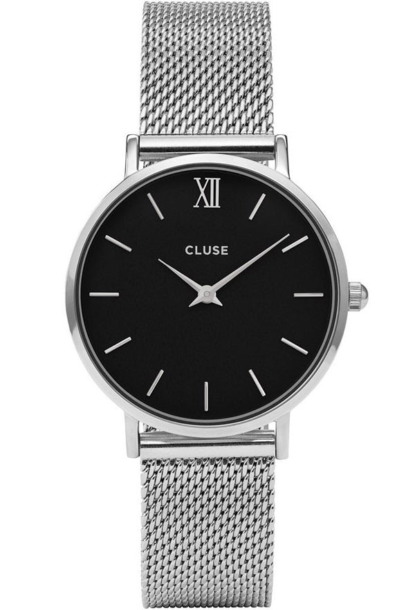 Montre CLUSE Minuit Mesh Silver/Black CL30015 - PRECIOVS
