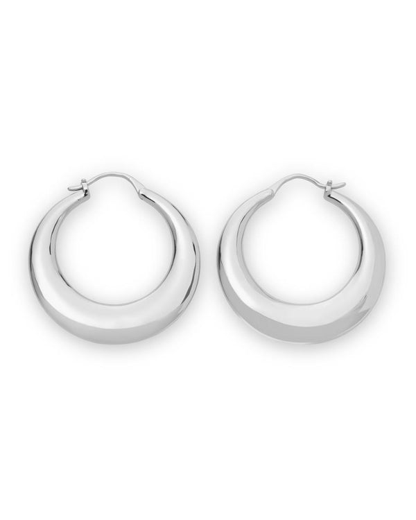 Boucles d'oreilles Rosefield Iggy Anneaux Massifs Silver JBHS-J089 - PRECIOVS