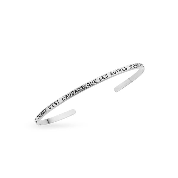 Bracelet Jonc MYA BAY Le Talent Est L'Audace Que Les Autres N'Ont Pas JC-126.S - PRECIOVS