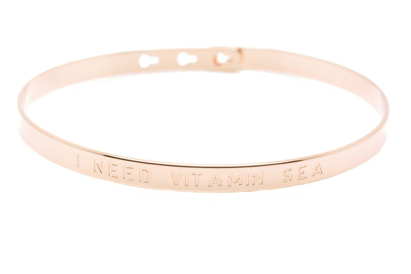 Bracelet Jonc MYA BAY Bay Line "I NEED VITAMIN SEA" JC-17.P - PRECIOVS