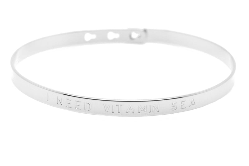 Bracelet Jonc MYA BAY Bay Line "I NEED VITAMIN SEA" JC-17.S - PRECIOVS