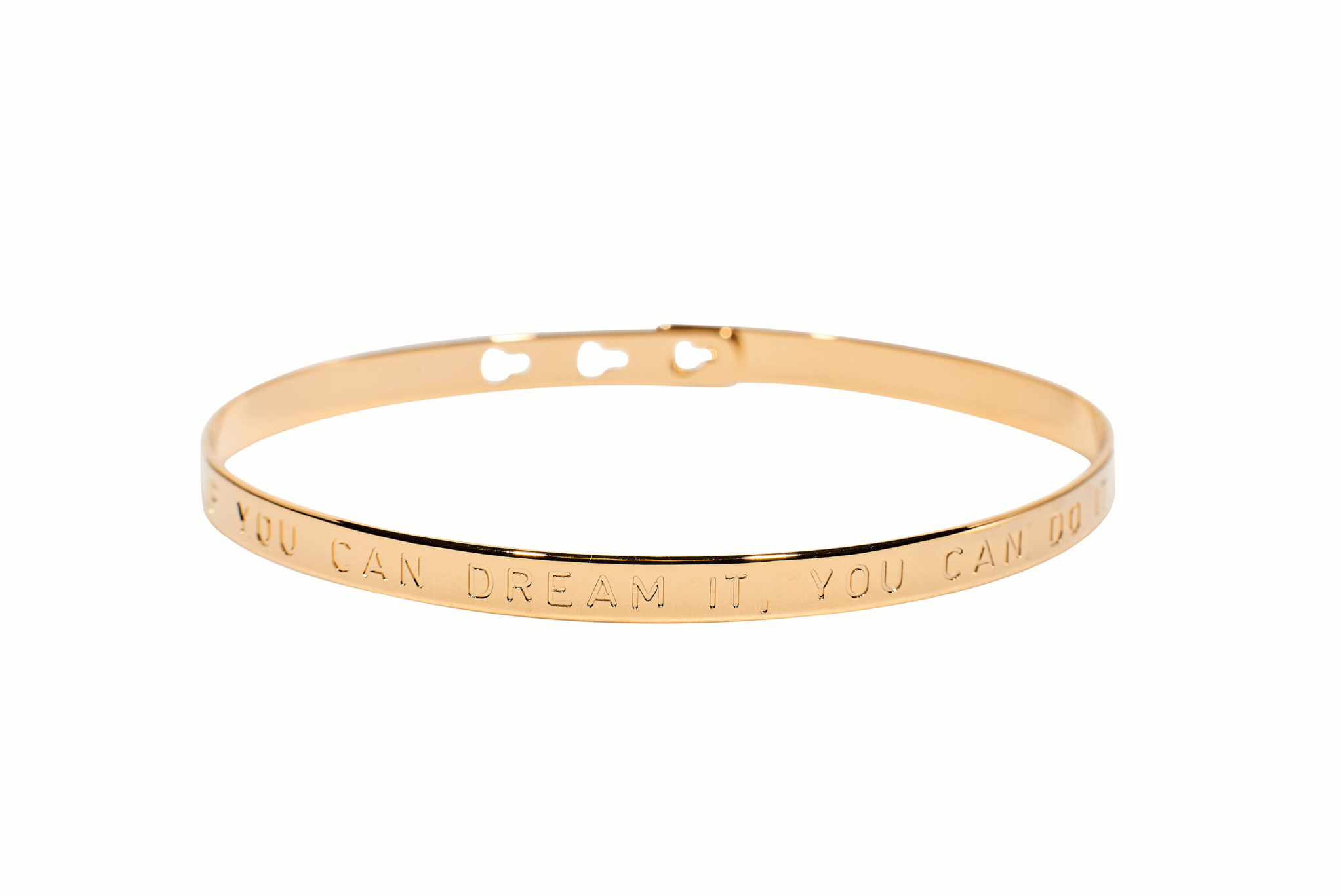 Bracelet Jonc MYA BAY Bay Line "If you can dream it, you can do it" JC-23 G - PRECIOVS