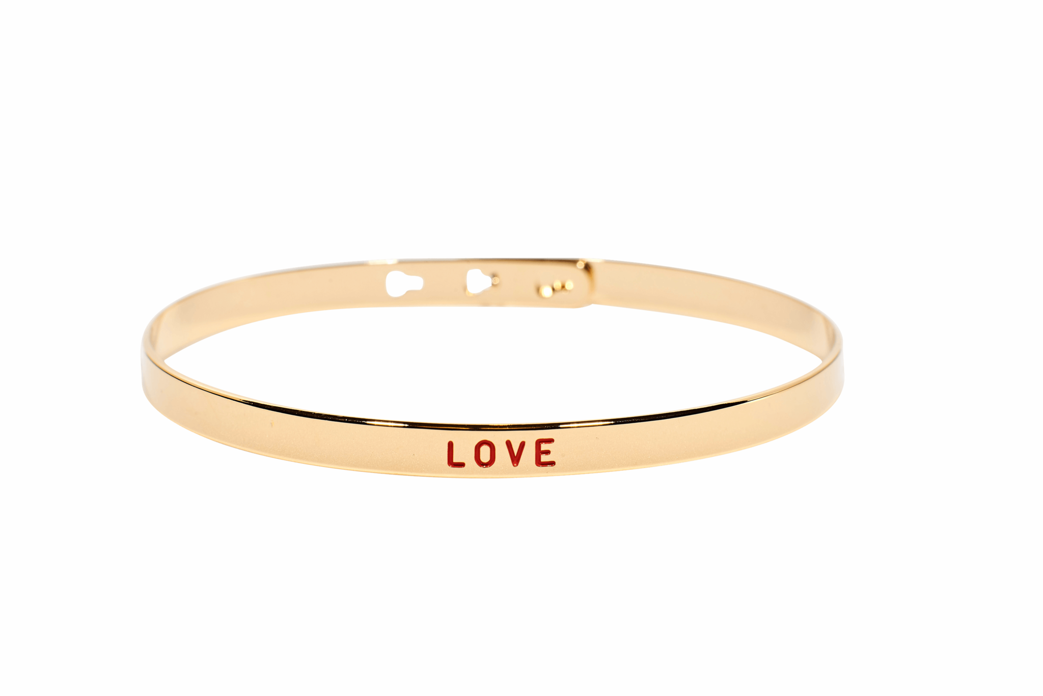 Bracelet Jonc MYA BAY Painting "Love" rouge JC-25 G - PRECIOVS