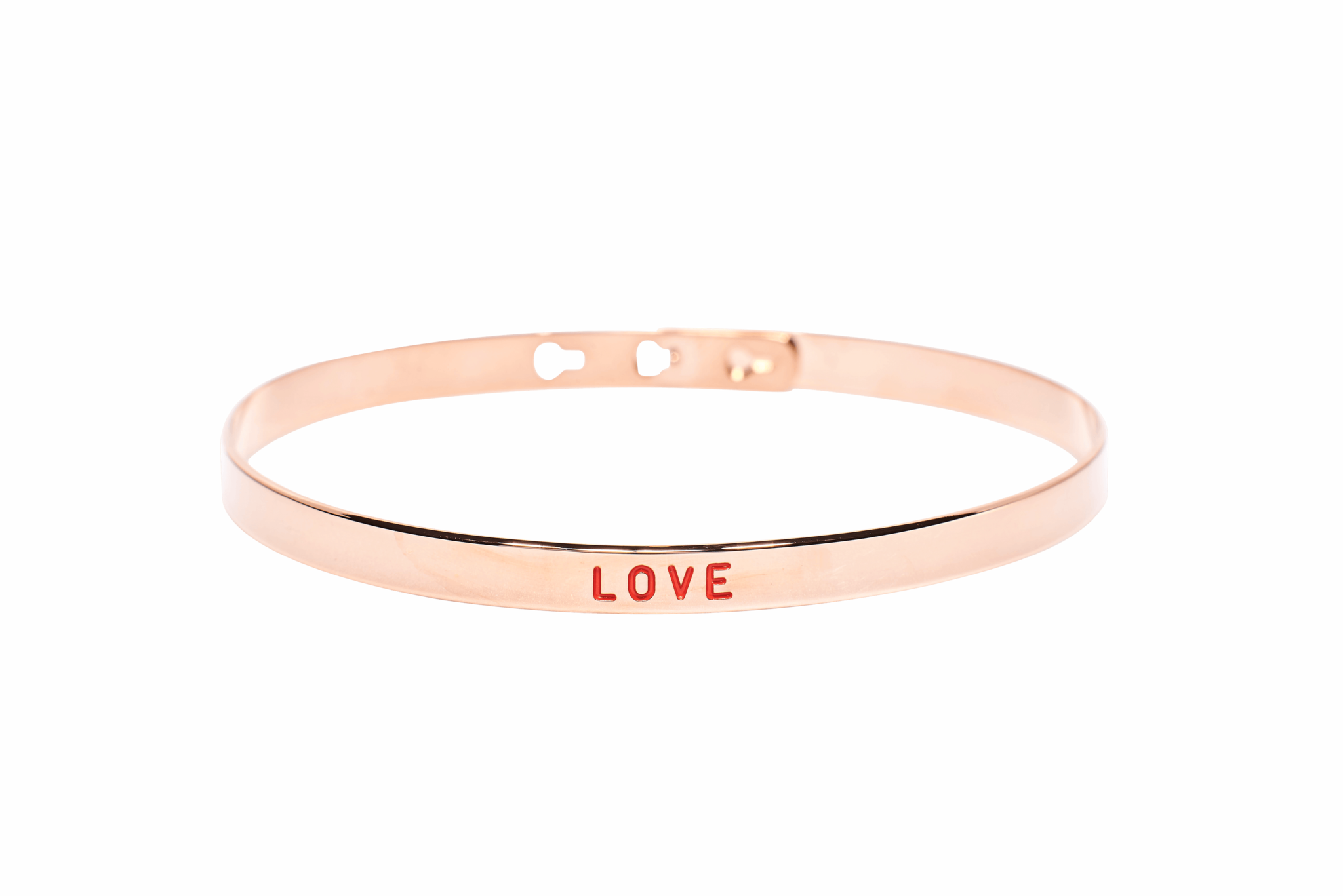 Bracelet Jonc MYA BAY Painting "Love" rouge JC-25 P - PRECIOVS