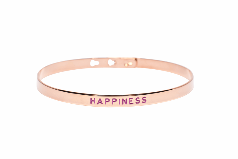Bracelet Jonc MYA BAY Painting "Happiness" mauve JC-26 P - PRECIOVS