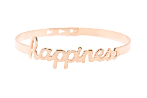 Bracelet Jonc MYA BAY My Words "Happiness" script JC-43 P - PRECIOVS