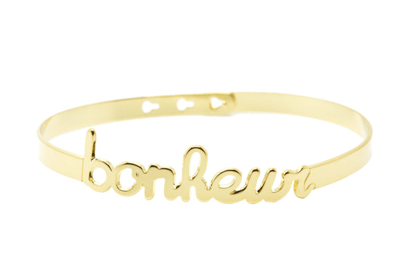 Bracelet MYA BAY "Bonheur" script JC-46.G - PRECIOVS