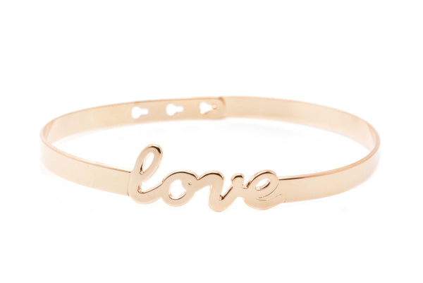 Bracelet Jonc MYA BAY My Words "LOVE" script JC-47.P - PRECIOVS