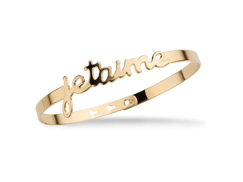 Bracelet Jonc MYA BAY My Words "Je t'aime" script JC-59.G - PRECIOVS