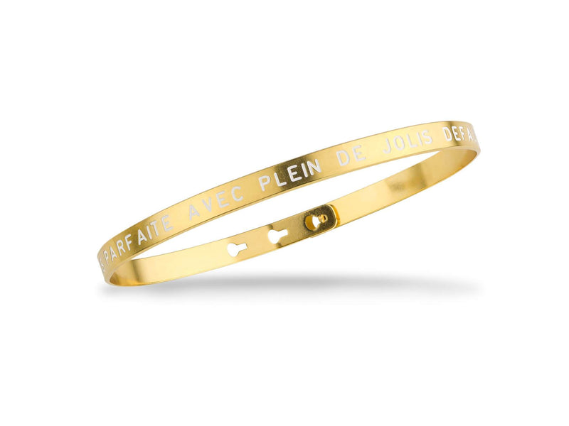 Bracelet MYA BAY "JE SUIS PARFAITE..." - BLANC JC-76 - PRECIOVS