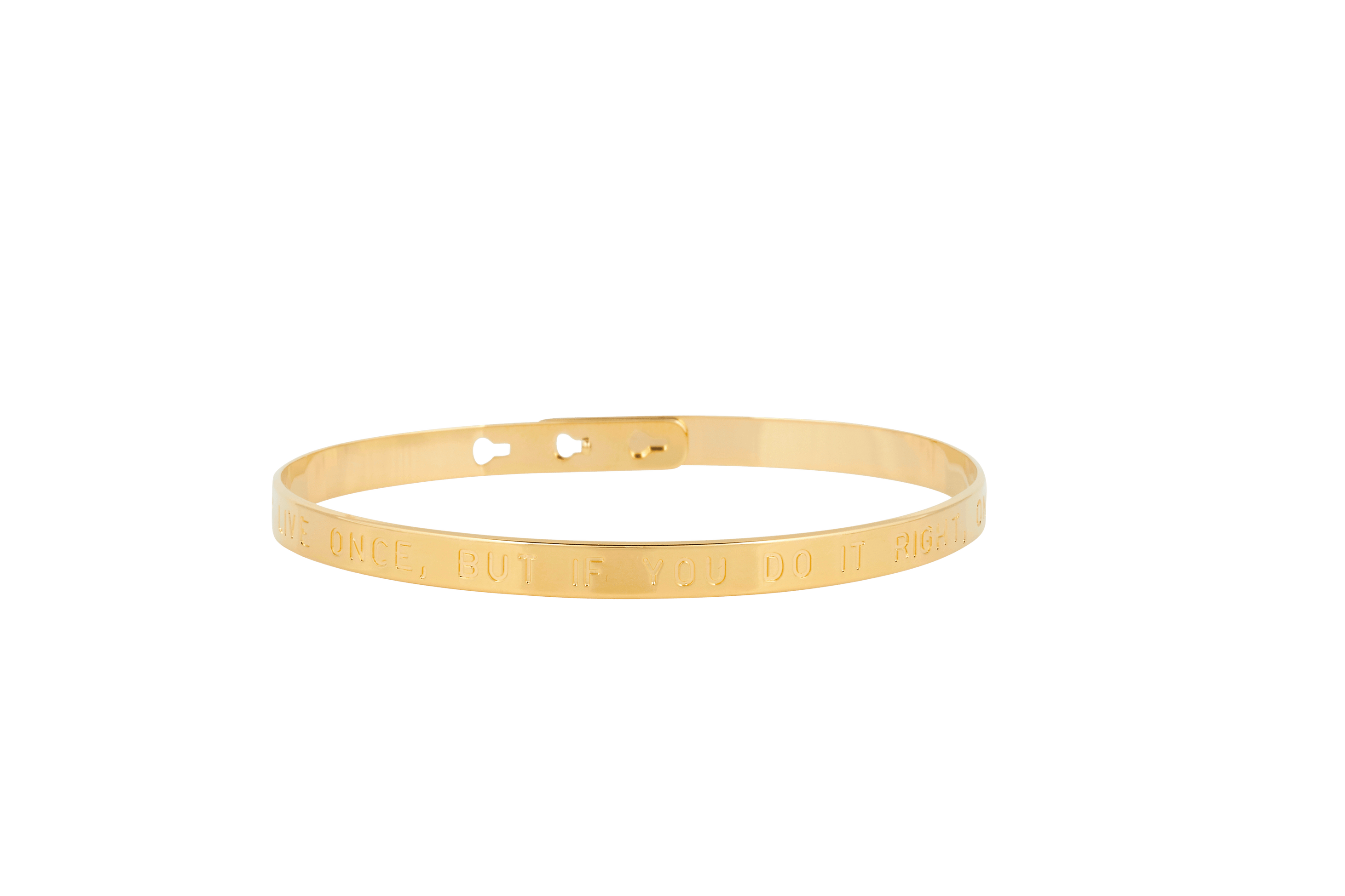 Bracelet MYA BAY You only live once, but if you do it right, once is enough JC-BL-01.G - PRECIOVS