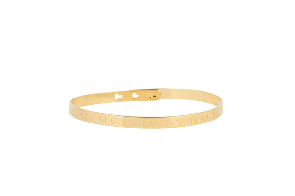 Bracelet MYA BAY Les folies sont les seules choses qu'on ne regrette jamais JC-BL-08.G - PRECIOVS