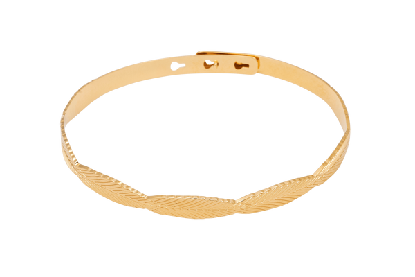 Bracelet MYA BAY Jonc multi-feuilles JC-FE-01.G - PRECIOVS