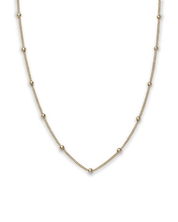 Collier Rosefield Iggy Ras du coup pointillé Gold JDCHG-J057 - PRECIOVS