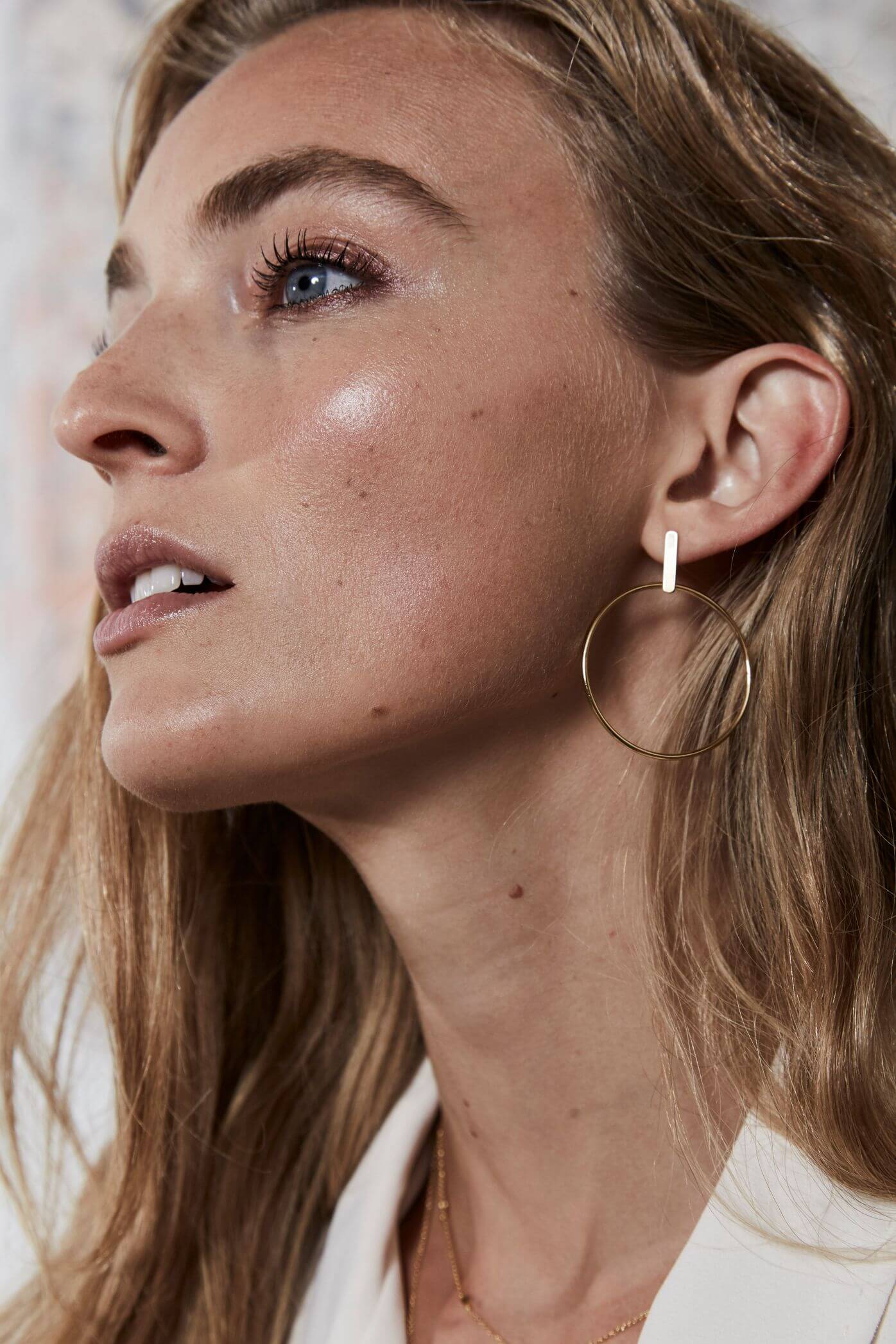 Boucles d'oreilles Rosefield Iggy Anneaux Barre Rosegold JHBER-J072 - PRECIOVS